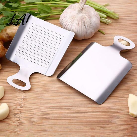 Ginger Paste Grater Stainless Steel And Garlic Grinder Easy Clean Handheld Manual Grater Mincer for Cooking Residue Separation Multi Purpose Kitchen