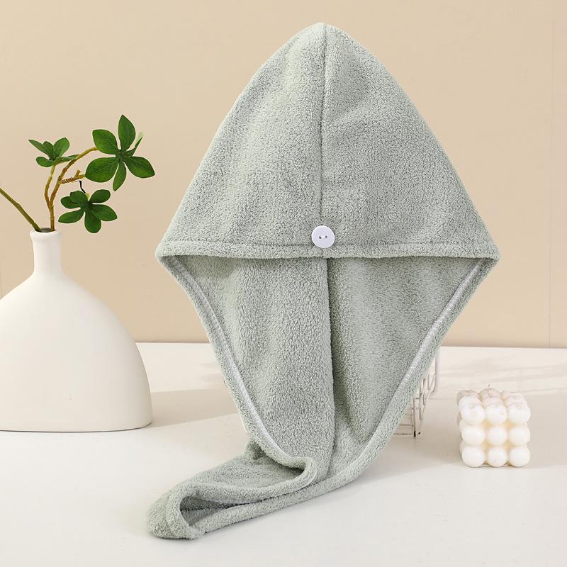 Women's Quick-Dry Single Layer Hair Drying Cap with Strong Water Absorption - Thickened Bath & Home Towel
