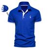 Trend Hub Embroidery 35% Cotton Polo Shirts for Men Casual Solid Color Slim Fit Mens Polos New Fashion Men Clothing