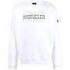 FW22 Einfarbiger Pullover mit Logo-Stickerei Rundhalsausschnitt Langarm Sweatshirt Herren sweatshirt Weiß H20918G00010809KR001