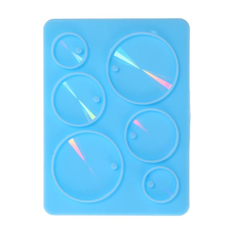 

Shimmering Holographic Ear Stud Earring Mold Oval Rectangle Rhombus Shape Earring Pendant Silicone Mold DIY Craft Tool синий