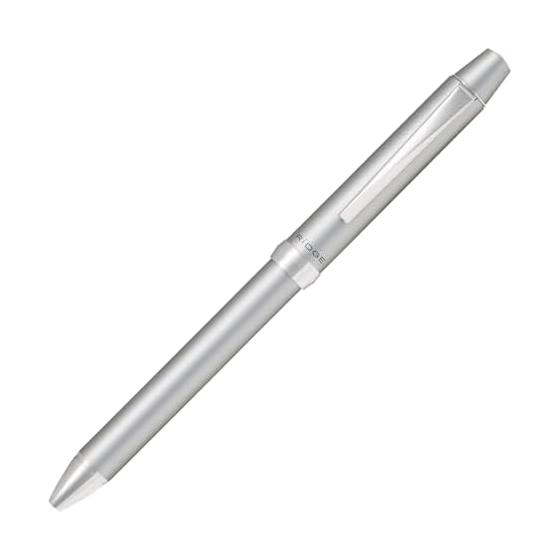 PILOT Three Plus One Ridge BTHRT5SRS Multi-Function Ballpoint Pen, Silver, Fine Point 0.7mm (Red, Blue, Black) + 0.5mm Mechanical Pencil