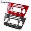 For Seat Altea 2004 2005 2006 2007 2008 Real Soft Carbon Fiber Sticker LHD Car Central Air CD Panel Trim Interior Accessories