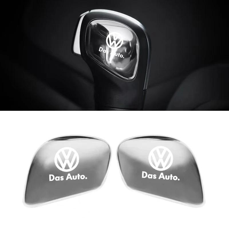 DOG1 2pcs for VW GTI Polo Golf Tiguan Touareg Scirocco CC Car Gearbox Control Gear Lever Stickers Shift Stick Handle Accessories
