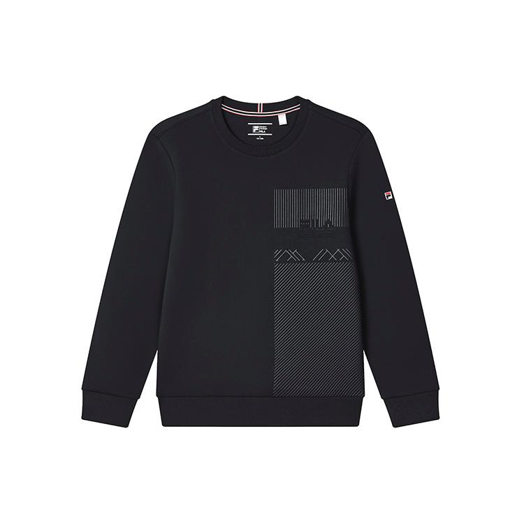 FILA Sweatshirts Men s Legend Blue Crew Neck Moderate Regular F11M311210F-NV M