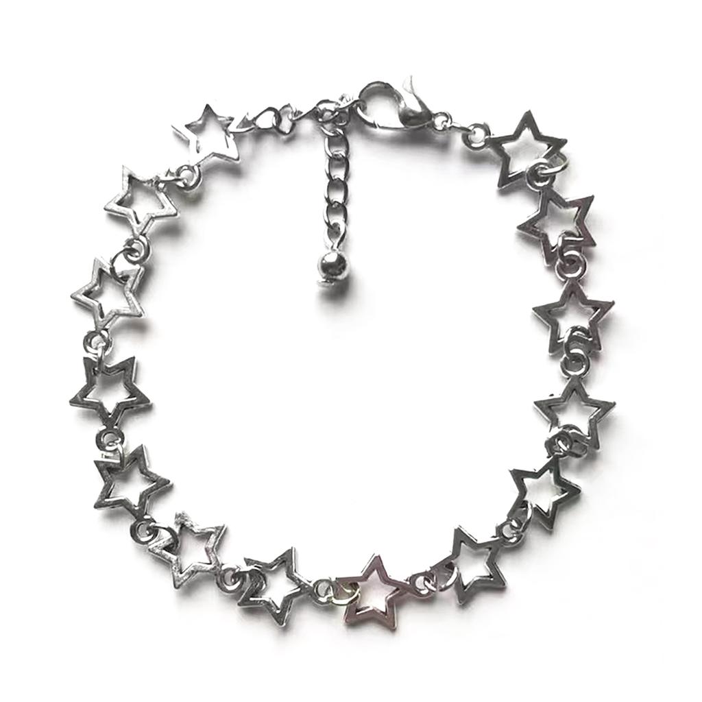 Alloy Material Bracelet Ins Hip-hop Trend Pentagram Sweet Temperament Jewelry