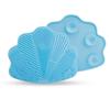 Scrubbing Pad Cosmetic Brush Cleaning Pad Silicone With Suction Cup Scallop Avocado Shape Cleaning Scrubbing Pad Beauty Supplies