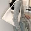 Shoulder Bag for Women Retro Pu Leather Clutch Purses Simple Hoboes Handbag with Zipper Closure Evening Underarm Purse