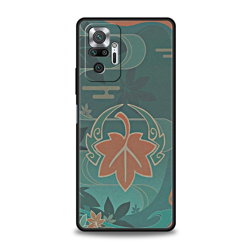 Genshin Impact Logo Phone Case For Xiaomi Redmi Note 12 5G 11 10 Pro Plus 9S 9 8 7 9T 8T 10C 9C 9A K50 Gaming Silicone Cover