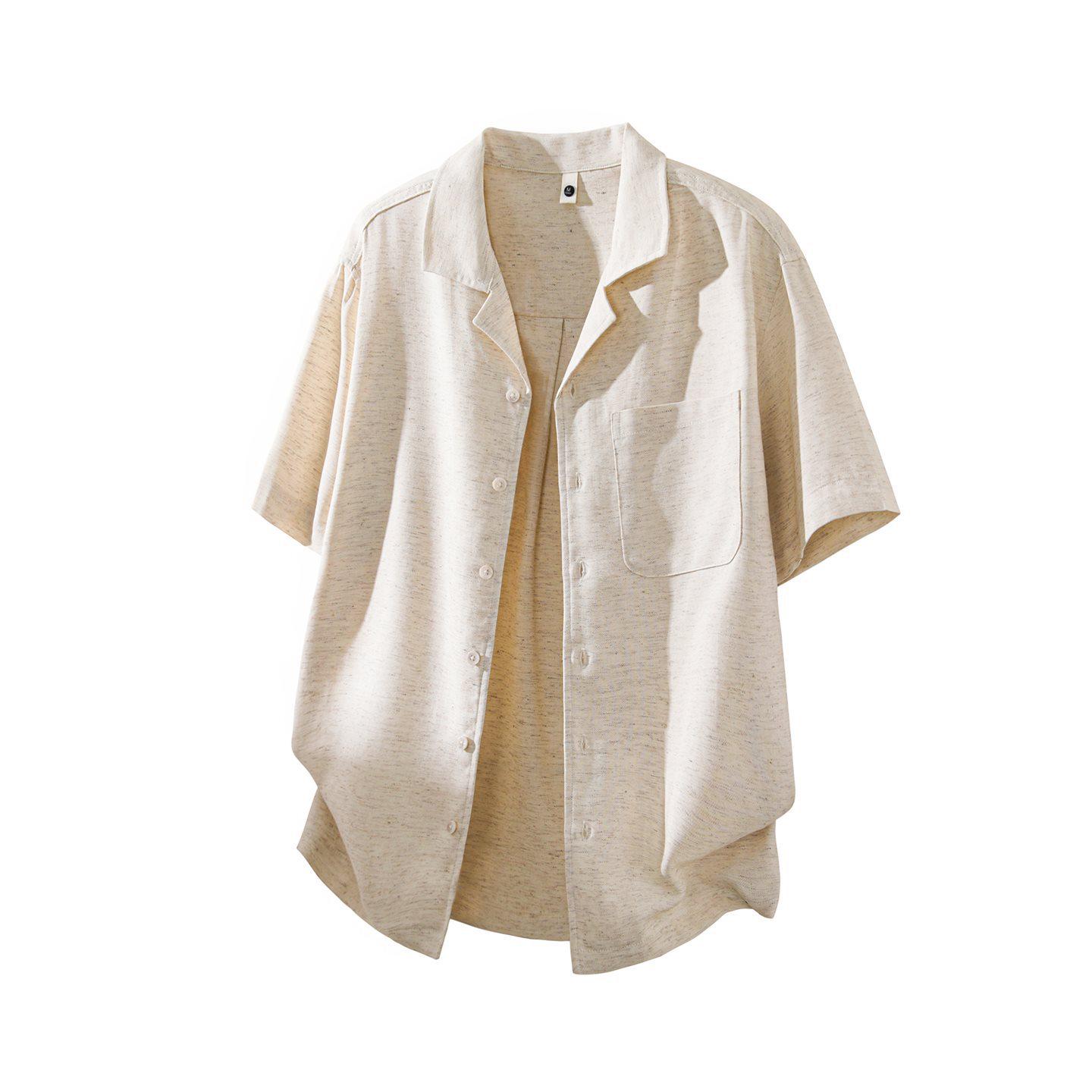 

Летняя универсальная мужская футболка-поло с коротким рукавом в японском стиле - Модная коллекция 2026 3XL