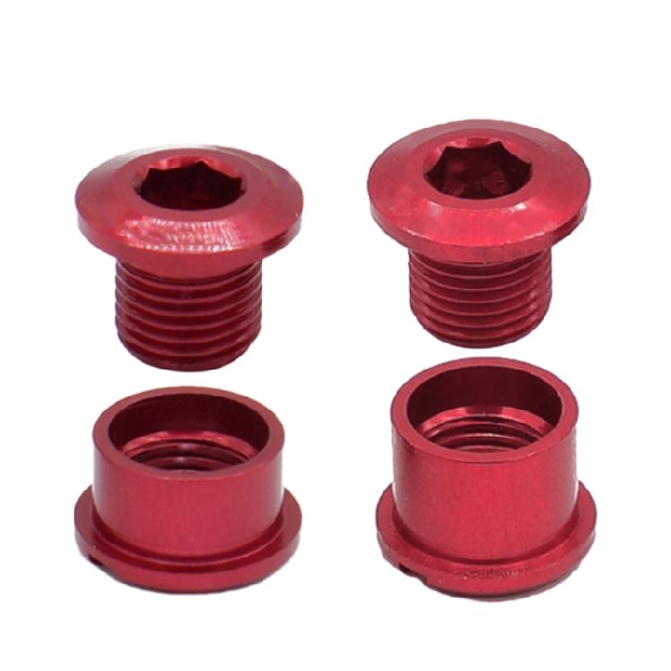 5pcs Aluminum Alloy Bike Chainring Bolts for Outdoor Mountain Road Bicycles