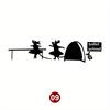 Lovely Mouse Black Car Decals Auto Window Bumper Body Removable Vinyl Decals Animal Auto Accessories Water-Repellent Ornament