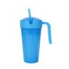 Kids Snack And Drink Cup Combo Leak-Proof 2-in-1 Popcorn Holder with Handle Portable Stadium Tumbler for Travel Home Movies