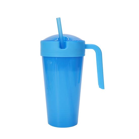 Kids Snack And Drink Cup Combo Leak-Proof 2-in-1 Popcorn Holder with Handle Portable Stadium Tumbler for Travel Home Movies