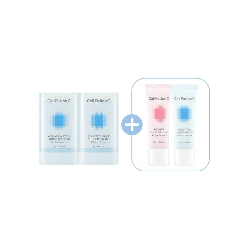 

Toning Sun 25ml+Aquatica Sun 25ml Cell Fusion C Aquatica Stick Sunscreen 19g+19g