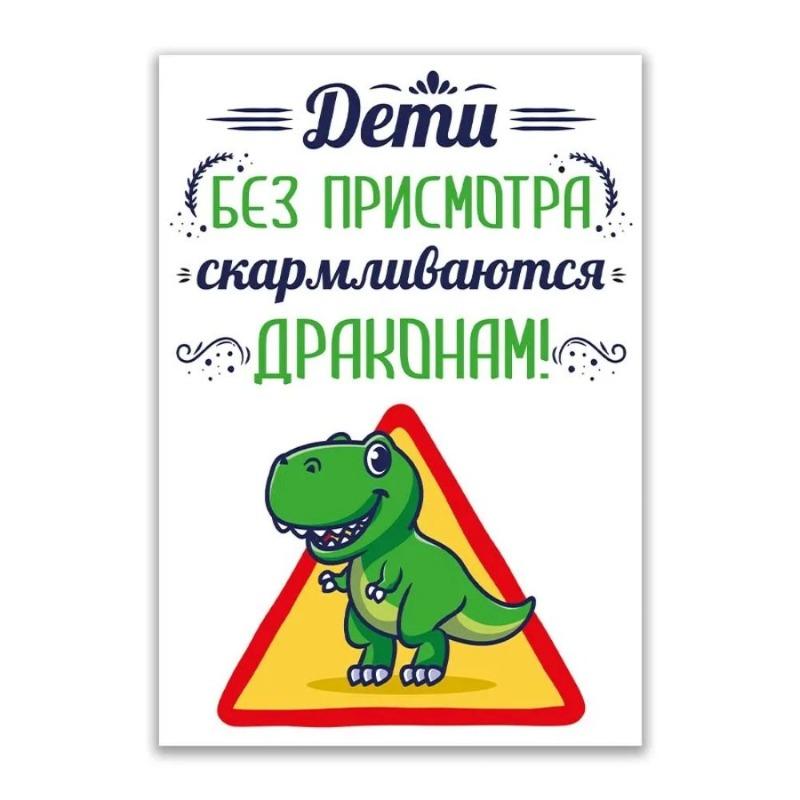 Warning Evil Landlady Metal Sign, INFO-MAG Fence Plaque 20x30cm