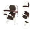 Kids Bike Seat Stable Portable with Backrest Protective Child Rear No Belt