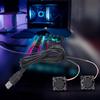 Fast Speed 10200RPM DC5V Cooling Fan With USB Cable For Computer Case 3D Printer Small Electronics Cooling