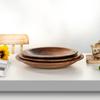 Fengzhi Walnut Wood Round Serving Tray