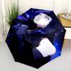 1 PC Automatic Folding Umbrella - Naruto Pattern Portable Foldable Design With 8 Ribs Christmas Birthday Gifts