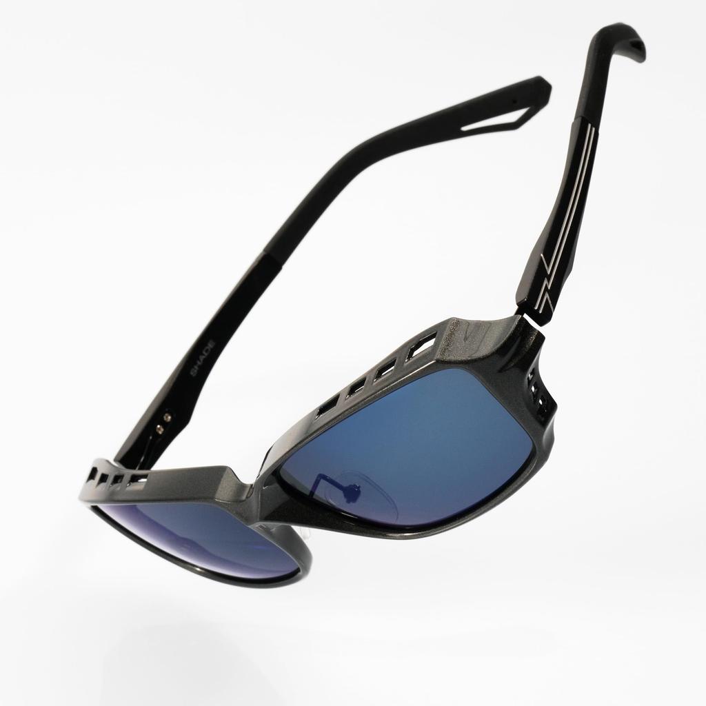 Zeque Polarized Sunglasses SHADE Gunmetal Matte Black TRUEVIEW SPORTS F-2245 &