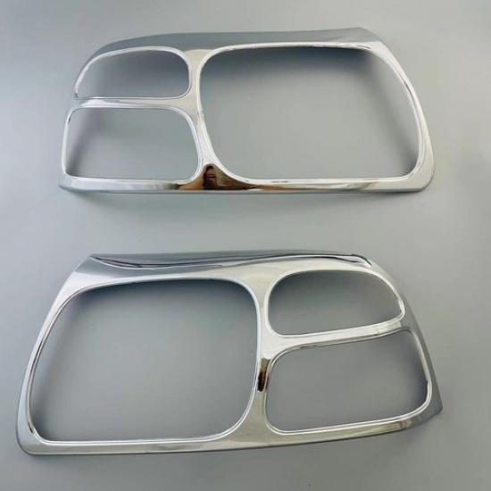 Chrome Front Headlight Frame Lid Cover Trim For 1999-2005 Suzuki Grand Vitara