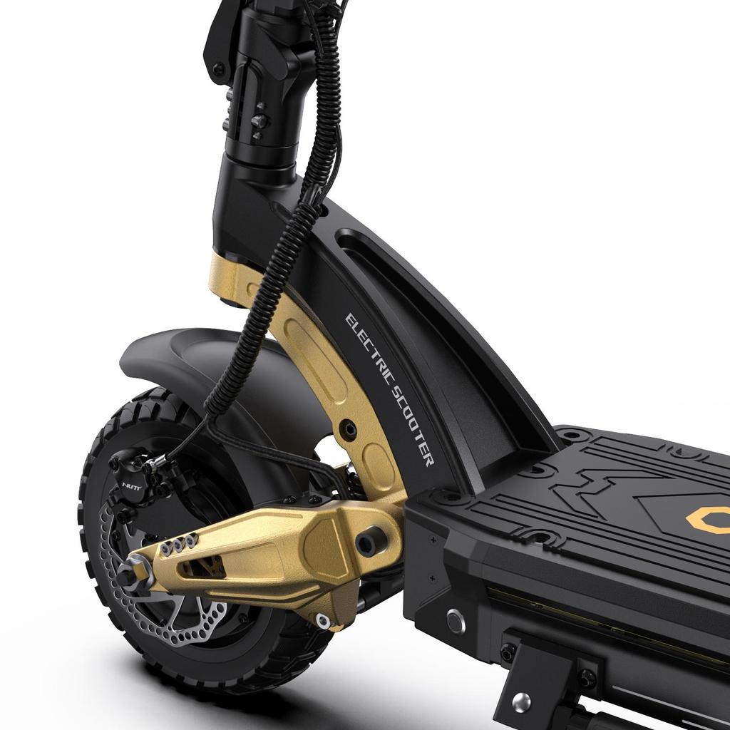 OOTD S30 Elektroroller Faltbar 52V 23.4 Ah Akku 1200W*2 Motor 10*2.75 Zoll Reifen 60KM Reichweite IP54 Wasserdicht E-Scooter