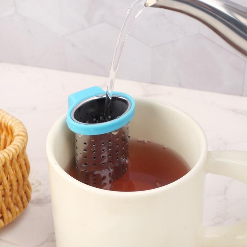 Hanging Tea Infuser Clip Food Grade Stainless Steel Tea Strainer Easy Clean for Home Daily Tea Making Use