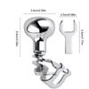 Boat Steering Wheel Ball 316 Stainless Steel Grip Knob Turning Helper Hand Control Ball Marine Steering Wheel Spinner Knob Aid