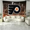 Philadelphia Flyers Wandteppich Ästhetischer Wandbehang Gedruckter Stoffdecke Dekorative Wandteppiche für Schlafzimmer Wohnzimmer Heimdekoration