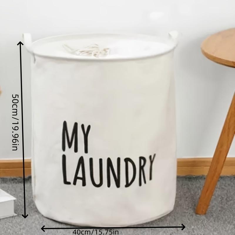 1pc/Household Laundry Basket, Large Capacity, Foldable Dirty Clothes Storage Basket, Dormitory Clothing Storage Basket
