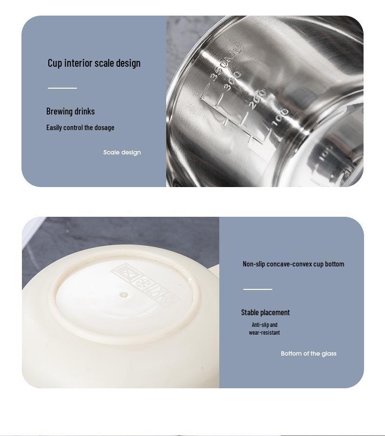 Isolierte Edelstahl-Tasse mit Deckel - Langlebig, Büro- & Kinderbecher, Ideales Geschenk für Teeliebhaber