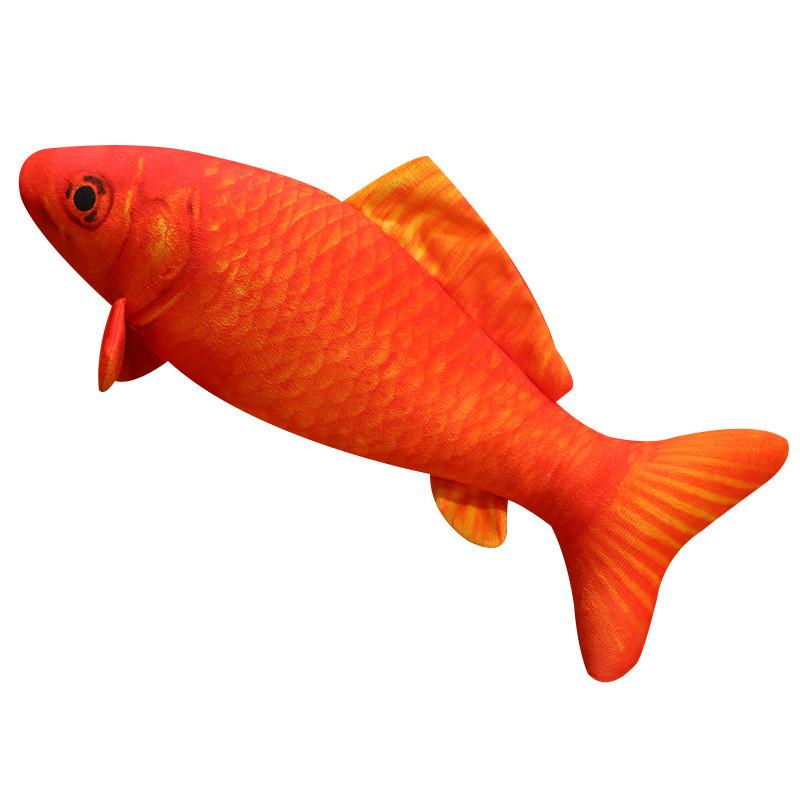 Red Koi Fish Plush Doll With Short Plush Material And Fluffy Structure For Living Space Decor