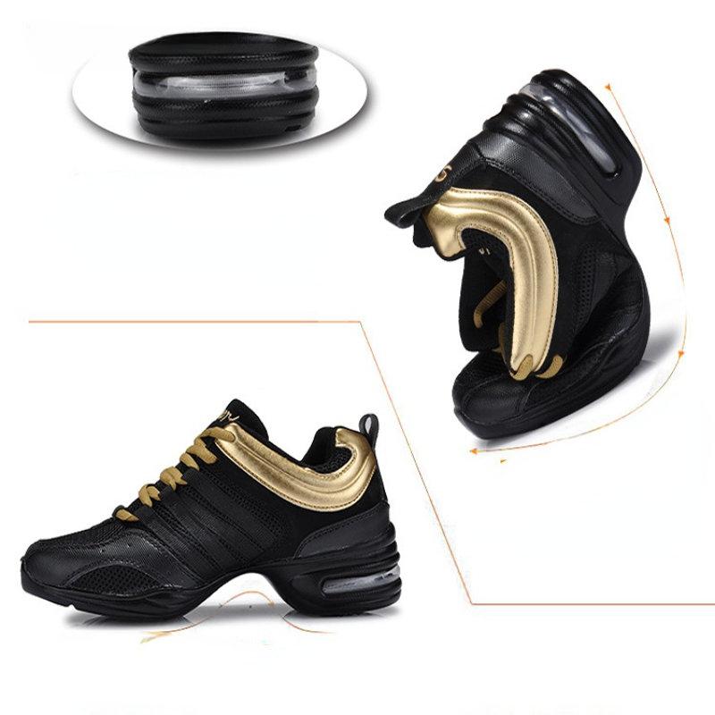 Dance Shoes for Women Sports Breathable Platform Black Sneakers Soft Outsole Fashion Comfortable Modern Jazz Dance Shoes