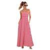 2026 European and American Women's Clothing Explosive Summer New Casual Vacation Striped Suspender Dress