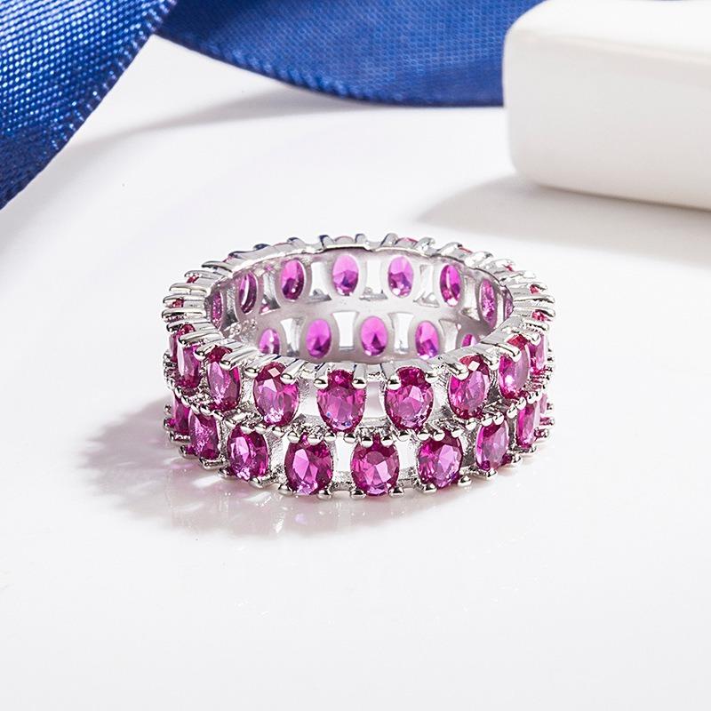 Sace Gems Klassischer Kupferlegierungs-Zirkonring für Damen, Schmuck, Hochzeit, Versprechen, Party, Geschenk