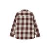 UNIQLO W23 Plaid Pattern Pointed Collar Loose Long Sleeve Shirt Unisex shirts Dark-Red 462389-18