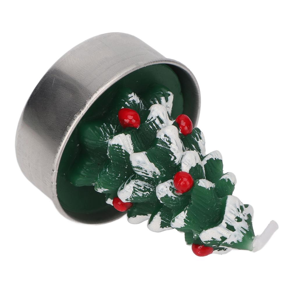 Lumânări tip pastilă pentru brad de Crăciun, lucrate manual, delicate, în formă de brad de Crăciun, pentru decorațiuni de Crăciun acasă, cadouri