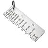 Metal Sheet Thickness Gauge Welding Gage Soldering Inspection Tools Stainless Steel Portable Welder Ruler Wire Gauge