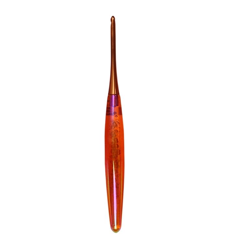 Ganchillo Ergonómico Profesional Mango Acrílico Ganchos de Ganchillo Herramienta para Manualidades con Hilo para Principiantes Tejer Tejer