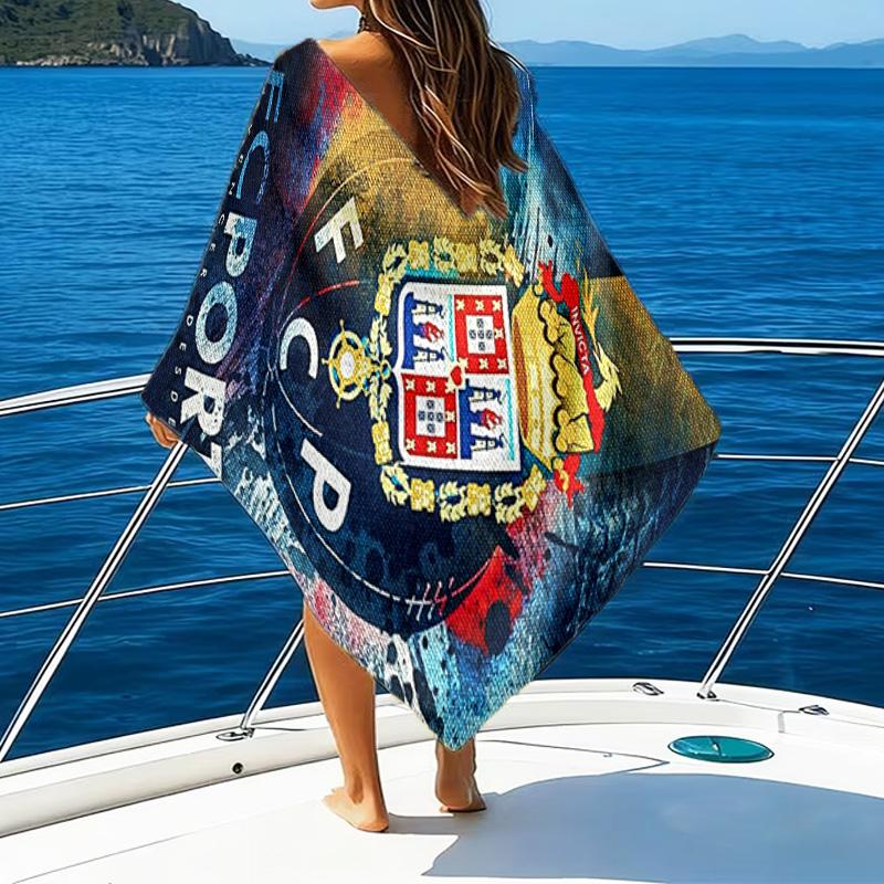Fc Space Emblem Printed Beach Towel, Super Soft Microfiber, Perfect Gift Birthday, for Pool, Beach, Travel, for family and friends