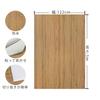 Boobest 120cm Wide X 5m Long Wood Grain Wallpaper Sticker, Brown, for Rentals, Dinoc Sheet, Bubble-Free Design, Matte, Peelable, Wood Grain Look, Desk