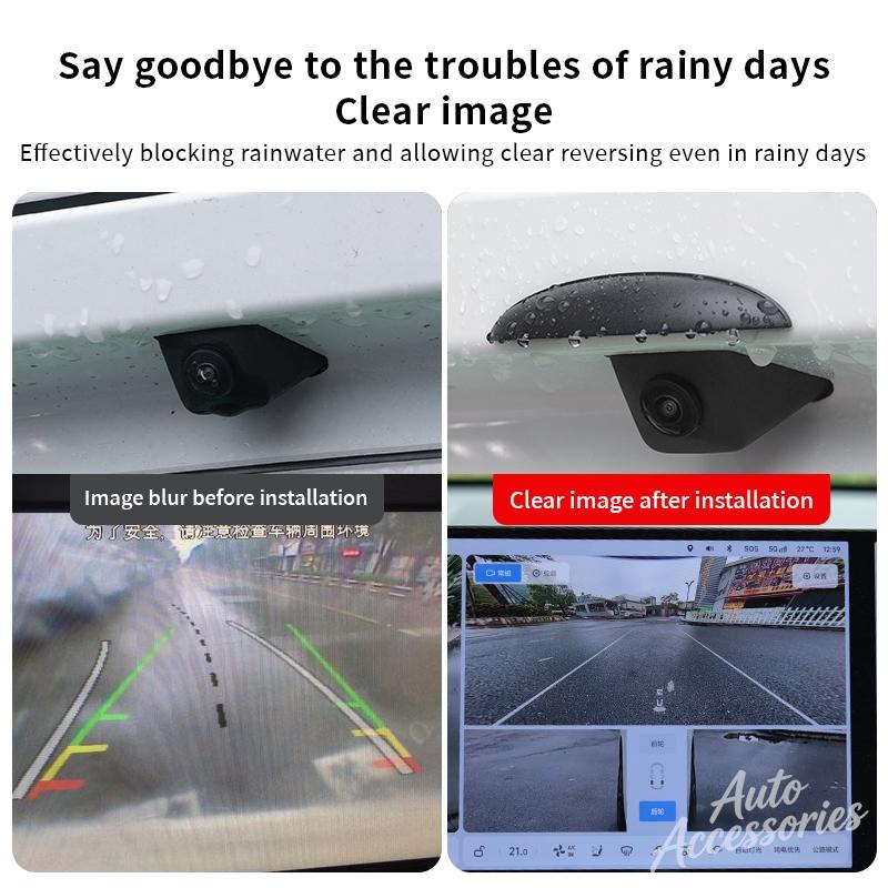 FSI1 Car Reverse Camera Rain Cover ABS Rain-Proof Shade Cover For Mercedes Benz AMG C200 W108 W124 W126 W140 W168 W169 W176 Sticker