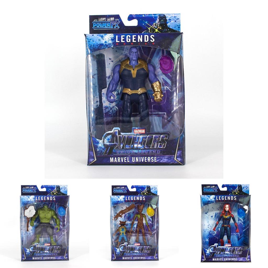 Figuras de Acción LED Vibrantes y Duraderas Vengadores Infinity War Muñeco Capitán de 16 cm Para Niños