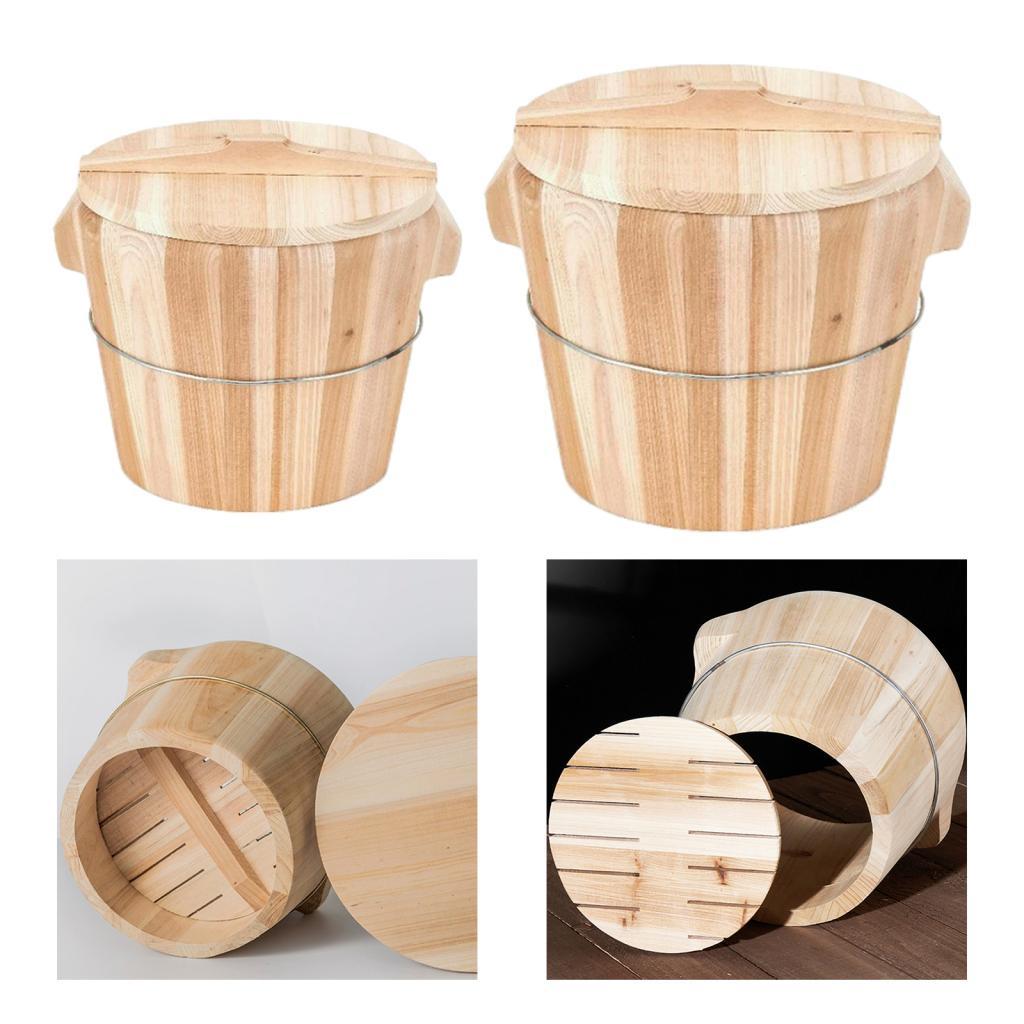 Wooden Rice Steamer Storage Container for Dumpling Restaurant Household