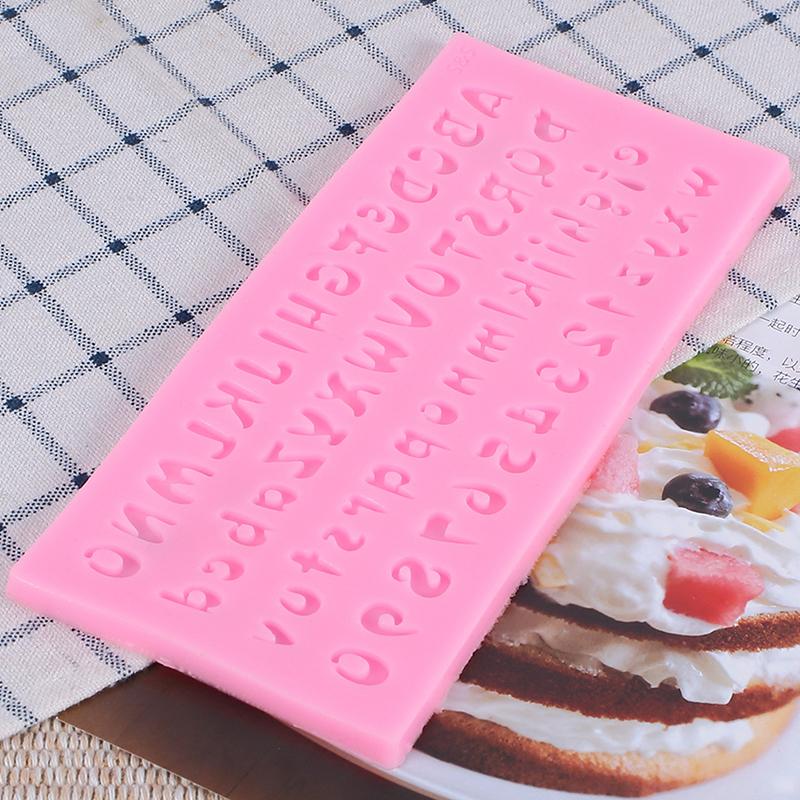 1Pc Alphabet Number Silicone Mold Diy Sugarcraft Chocolate Cupcake Baking Mould Resin Tools Fondant Cake Decorating Tools