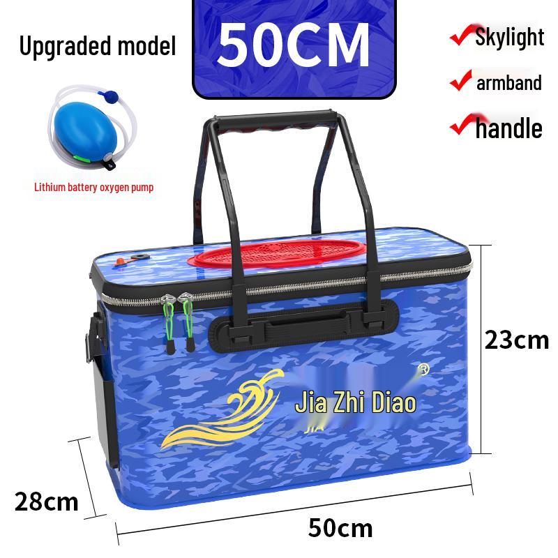 Multi-functional Foldable Fishing Bucket and Fish Protector