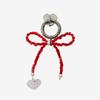 Keyring&Tok_Red Ribbon Beads Keyring&Tok