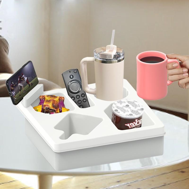 2025 Beverage Coffee Silicone Car Cup Holder Sofa Cup Holder Multifunctional Creative Life Outdoor Cup Holder белый
