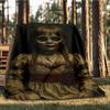 1 pezzo Bambola Annabelle, Coperta in Flanella da Esterno Horror Regalo per Ragazzi Ragazze Adulti, Famiglia Amici